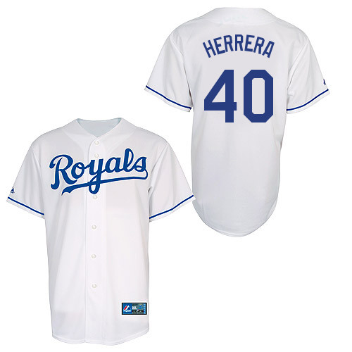 Kelvin Herrera #40 Youth Baseball Jersey-Kansas City Royals Authentic Home White Cool Base MLB Jersey